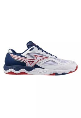 ZAPATILLAS MIZUNO WAVE MEDAL 7 WIDE WHITE BLUE NAVY - UNISEX