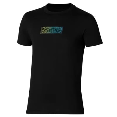 MIZUNO POLO RELEASE TAPE TEE BLACK - HOMBRE M4
