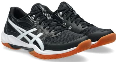 ZAPATILLAS ASICS GEL ROCKET 12 BLACK WHITE - MUJER