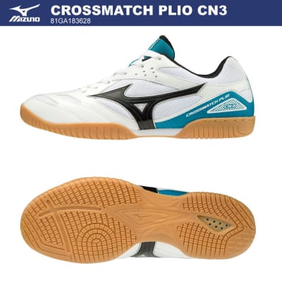 ZAPATILLAS MIZUNO CROSSMATCH PLIO CN3 WHITE BLACK SKY -UNICO PAR-18 CM