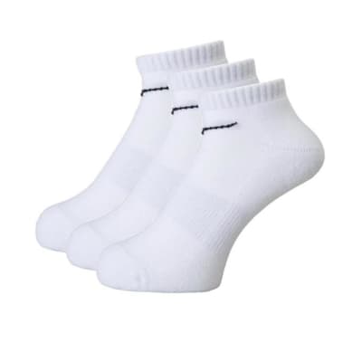 MIZUNO MEDIAS TALONERAS BLANCAS 3 PACK