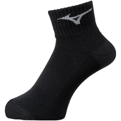 MIZUNO MEDIAS NEGRO/GRIS1