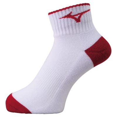 MIZUNO MEDIAS BLANCO/ROJO3