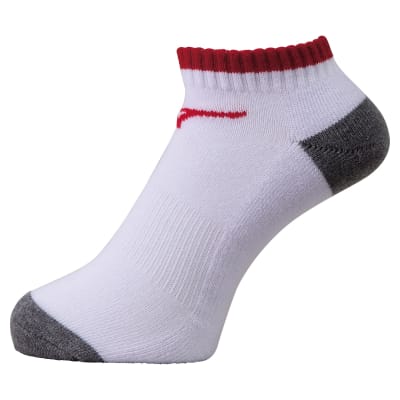 MIZUNO MEDIAS BLANCO/ROJO/GRIS3