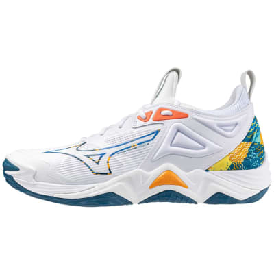 ZAPATILLAS MIZUNO WAVE MOMENTUM 3 WHITE MOROCCAN BLUE - HOMBRE1