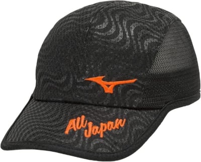 MIZUNO GORRO ALL JAPAN NEGRO/NARANJA1