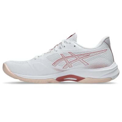 ZAPATILLAS ASICS NETBURNER BALLISTIC FF 4 WHITE ROSE ROUGE MUJER1