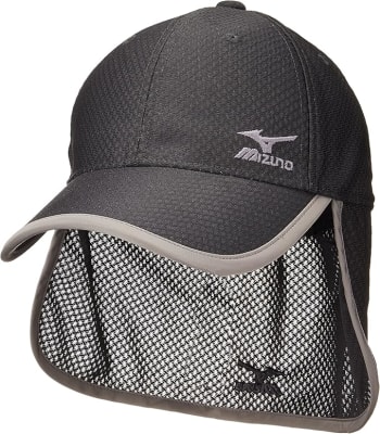 GORRO MIZUNO BLACK CON SOLAPA DE CÁÑAMO1