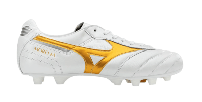 ZAPATILLAS MIZUNO MORELIA II JAPAN WHITE / GOLD1