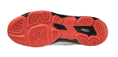 ZAPATILLAS MIZUNO WAVE THUNDERSTORM WHITE RED - HOMBRE