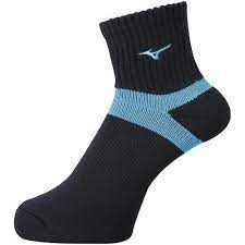 MIZUNO MEDIAS NEGRO/CELESTE1
