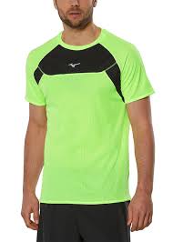 MIZUNO POLO AERO FLOW VERDE LIMON - HOMBRE