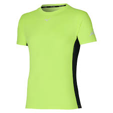MIZUNO POLO ALPHA PROTECCION SOLAR VERDE LIMON - HOMBRE1