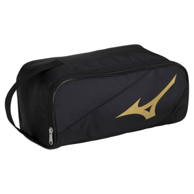 MIZUNO PORTA ZAPATILLAS NEGRO/DORADO1