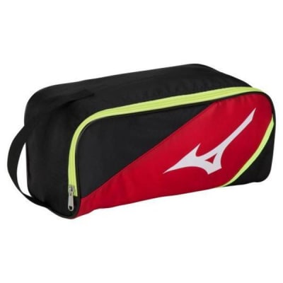 MIZUNO PORTA ZAPATILLAS NEGRO/ROJO1
