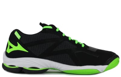 ZAPATILLAS MIZUNO WAVE LIGHTNING Z7 BLACK NEON GREEN - HOMBRE