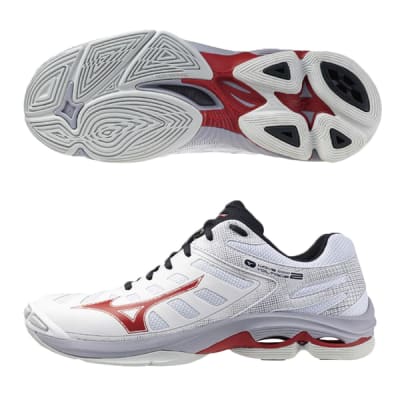 ZAPATILLAS MIZUNO WAVE VOLTAGE 2 WHITE RED - UNISEX
