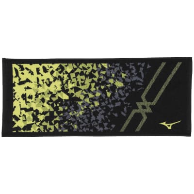 MIZUNO TOALLA DE CARA NEGRO/ VERDE1