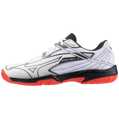 ZAPATILLAS MIZUNO BADMINTON GATE SKY PLUS 4 WHITE BLACK RED