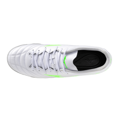 ZAPATILLAS MIZUNO MONARCIDA NEO III SELECT WHITE NEON GREEN -WIDE (GRASS SINTÉTICO)