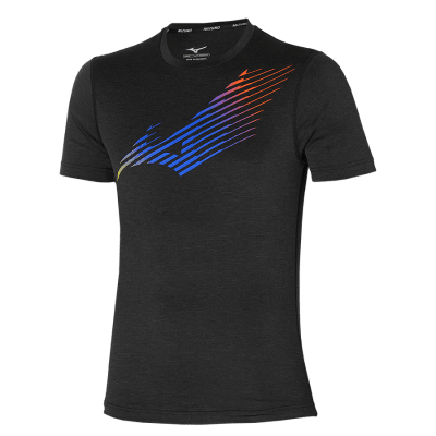 POLO MIZUNO CORE GRAPHIC RB NEGRO1