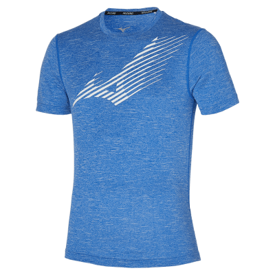 POLO MIZUNO CORE GRAPHIC RB AZUL1