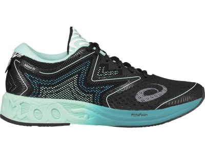 ASICS WOMEN NOOSA FF BLACK VIRIDIAN GREEN1