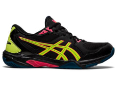 ZAPATILLAS ASICS GEL ROCKET 10 BLACK SAFETY YELLOW - HOMBRE