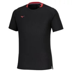 MIZUNO POLO DRY AEROFLOW BLACK - HOMBRE