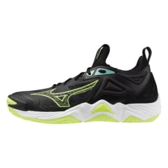 ZAPATILLAS MIZUNO WAVE MOMENTUM 3 BLACK NEO LIME ATLANTIS - UNISEX