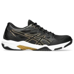 ZAPATILLAS ASICS GEL ROCKET 11 BLACK PURE GOLD - HOMBRE