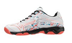 ZAPATILLAS MIZUNO WAVE THUNDERSTORM WHITE RED - HOMBRE