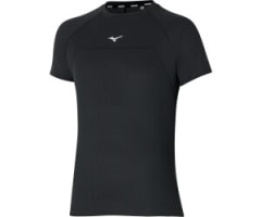 MIZUNO POLO AERO FLOW NEGRO - HOMBRE