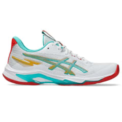 ZAPATILLAS ASICS NETBURNER BALLISTIC FF 4 WHITE SEA GLASS - MUJER