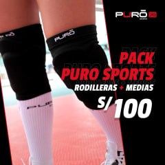 PACK PURO SPORTS RODILLERAS + MEDIAS