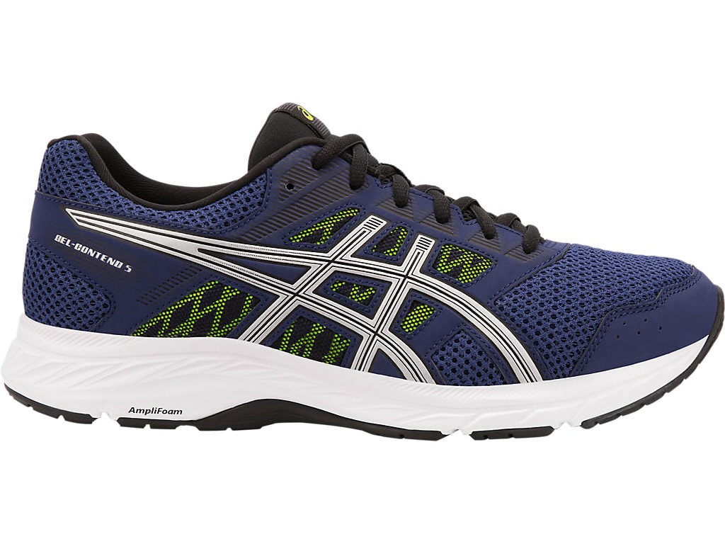 ASICS MEN GEL CONTEND 5 INDIGO BLUE SILVER | ASICS - MIZUNO - PURO SPORTS