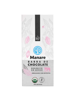 chocolate sin azúcar orgánico 79% cacao 100 GRS1