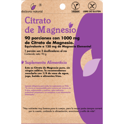 Citrato de magnesio dulzura natural