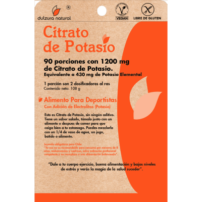 citrato de potasio dulzura natural