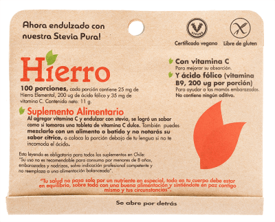 Hierro 100 Porciones