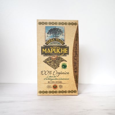 Yerba mate mapuche orgánica con palo 400 grs