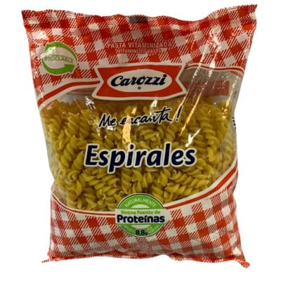Pasta Espirales 400Gr Carozzi1