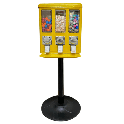 Máquina Triple con Productos Amarilla