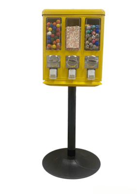 Máquina Triple con Productos Amarilla