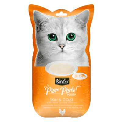 KitCat 4x15G Plus Skin&Coat Chicken1