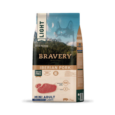 Bravery Light Iberian Pork Mini Adult Small Breeds 7 Kg.