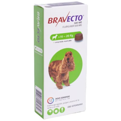Bravecto Perro 10 A 20 Kilos
