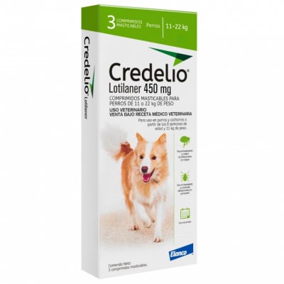 Credelio Anti-Pulgas Y Garrapatas X3 Comprimidos 11 A 22 Kg.1