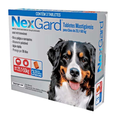 Nexgard Antiparasitario 3 Comprimidos 25.1 A 50 Kg