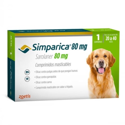 Simparica 20 A 40 Kg X 1 Comprimido
